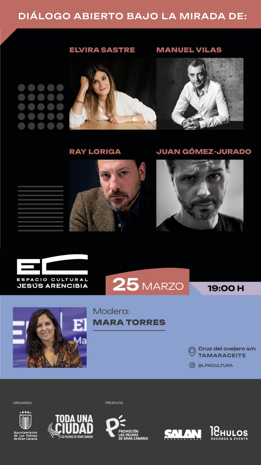 Bajo la mirada de… Elvira Sastre, Manuel Vilas, Ray Loriga y Juan Gómez-Jurado